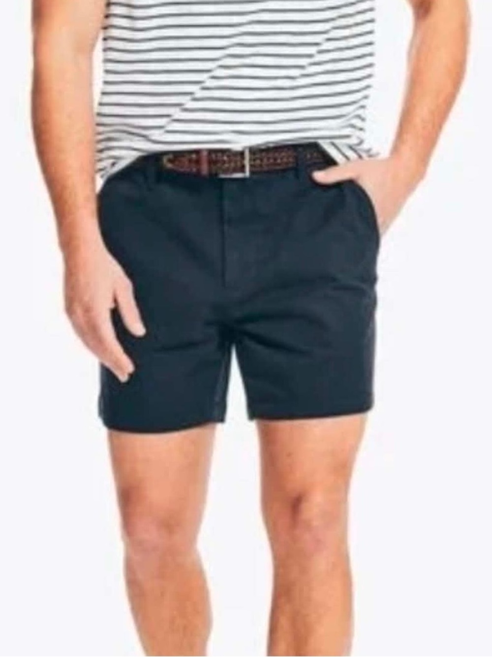 Nautica Men’s Classic Fit 6”  Deck Shorts in True Navy, Size 38
